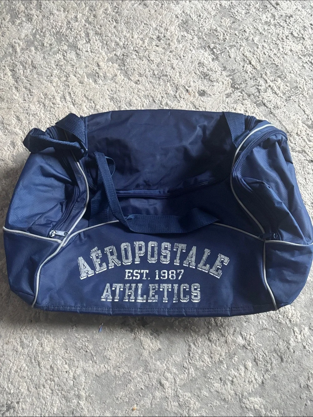 Aeropostale Navy Blue Athletic Duffel Bag